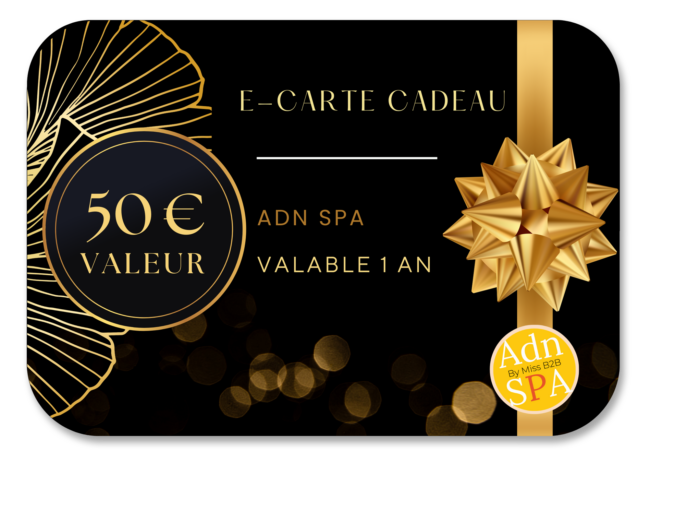 E-carte cadeau ADN SPA 50 €