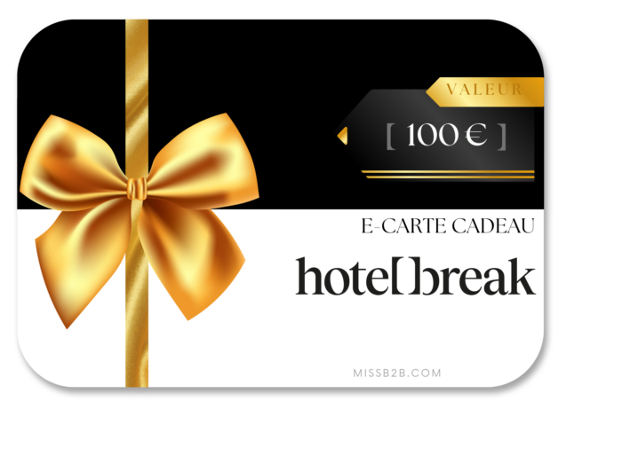 100€ E Carte cadeau hôtel break ombre