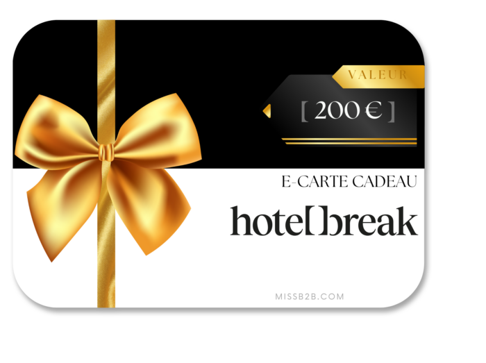 200€ E Carte cadeau hôtel break