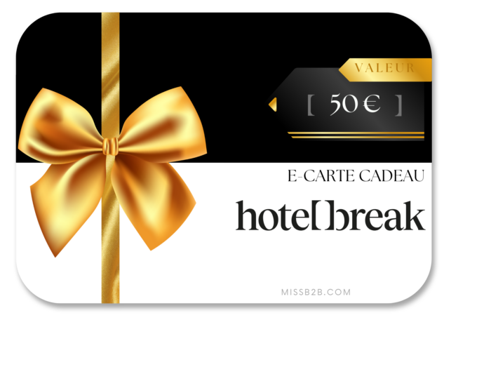 50 € E Carte cadeau hôtel break ombre